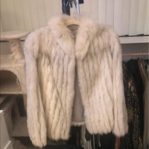 Saga fox real fur size S